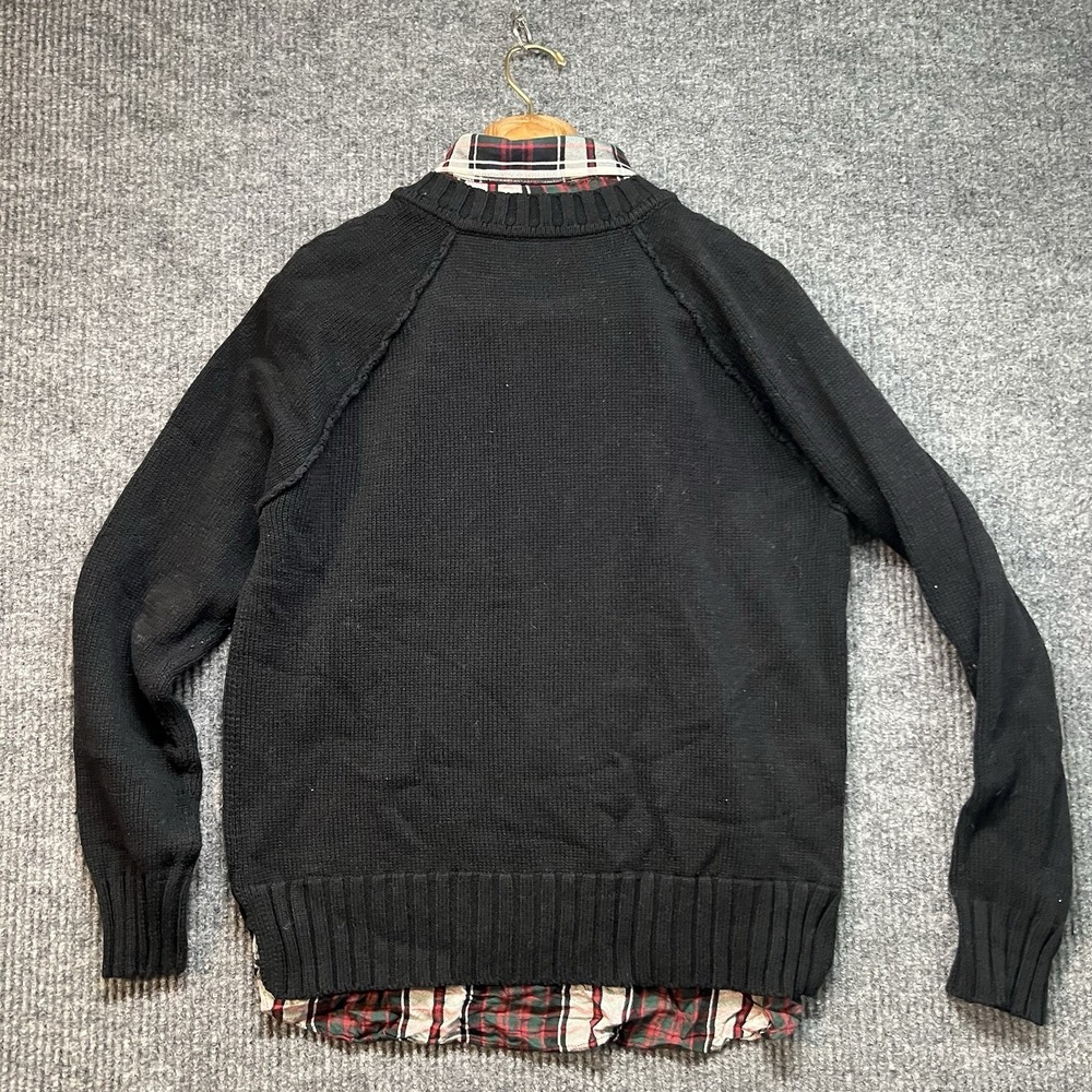 Lauren Ralph Lauren Sweater Womens Large Black Collar Preppy Casual Long Sleeve‎ - Picture 7 of 10